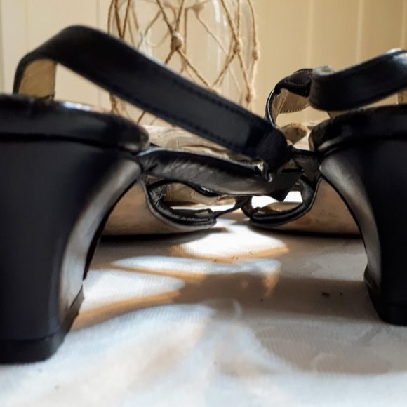 Nordstrom Dark Navy Italian Leather Sandals - Picture 3 of 4
